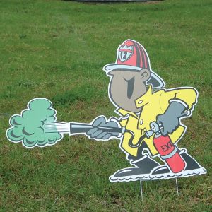 firemen6_holy_smoke_yard_greetings_lawn_signs_cards_happy_birthday_hoppy_over_hill