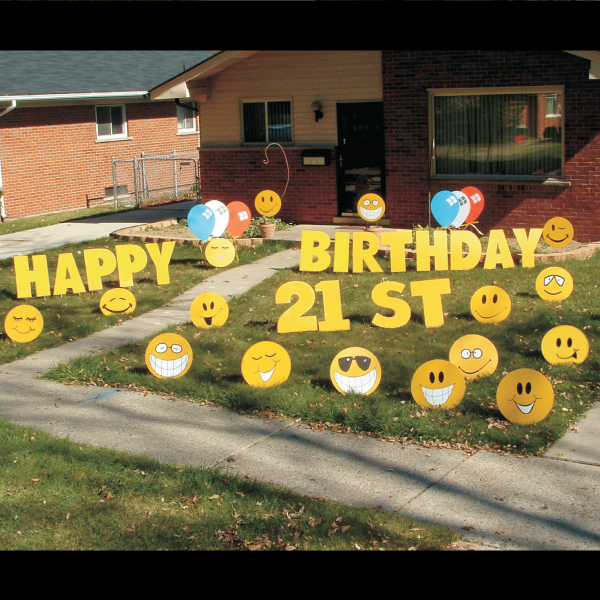 smiley_faces_yard_greetings_lawn_signs_cards_happy_birthday_hoppy_over_hill
