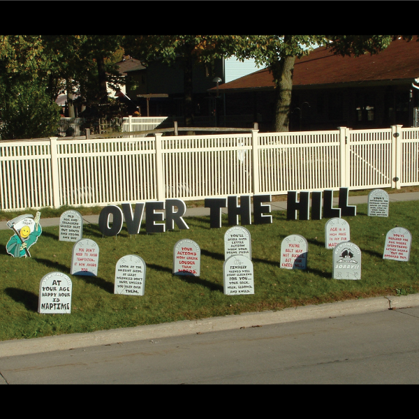tombstones_grim_reaper_yard_greetings_lawn_signs_cards_happy_birthday_hoppy_over_hill