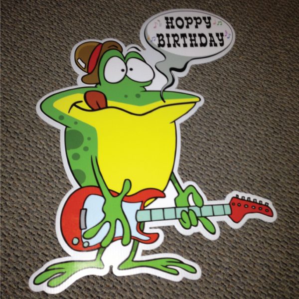 frog_right_hoppy_birthday_yard_greetings_lawn_signs_cards_happy_over_hill