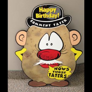 hp2_hot_potatos_yard_greetings_lawn_signs_cards_happy_birthday_hoppy_over_hill