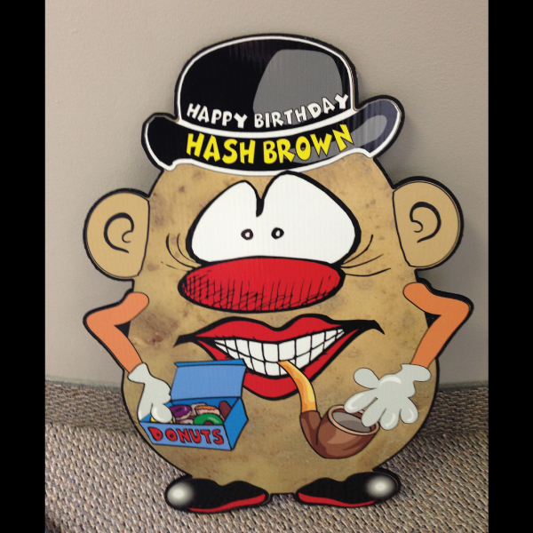 hp4_hot_potatos_yard_greetings_lawn_signs_cards_happy_birthday_hoppy_over_hill