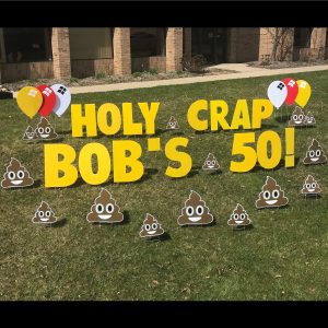 smiley poo yard greetings poop emoji yard signs