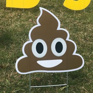 smiley_poo_poop_yard_greetings_lawn_signs_cards_happy_birthday_hoppy_over_hill_3