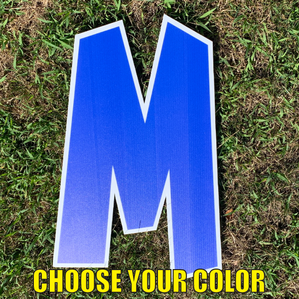 choose letter M yard greetings cards corrugated plastic coroplast happy birthday lawn