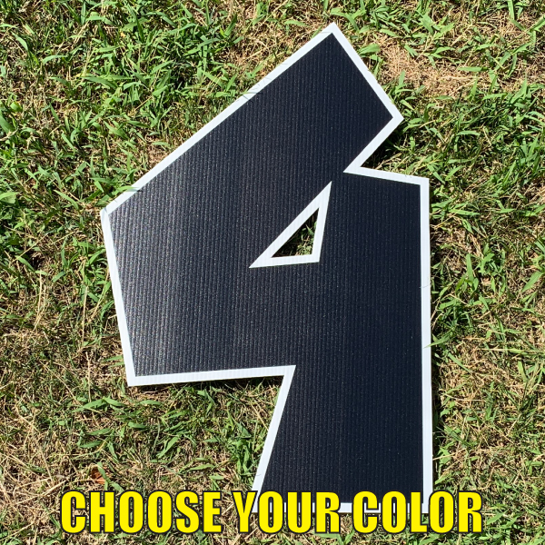 choose number 4 yard greetings cards corrugated plastic coroplast happy birthday lawn