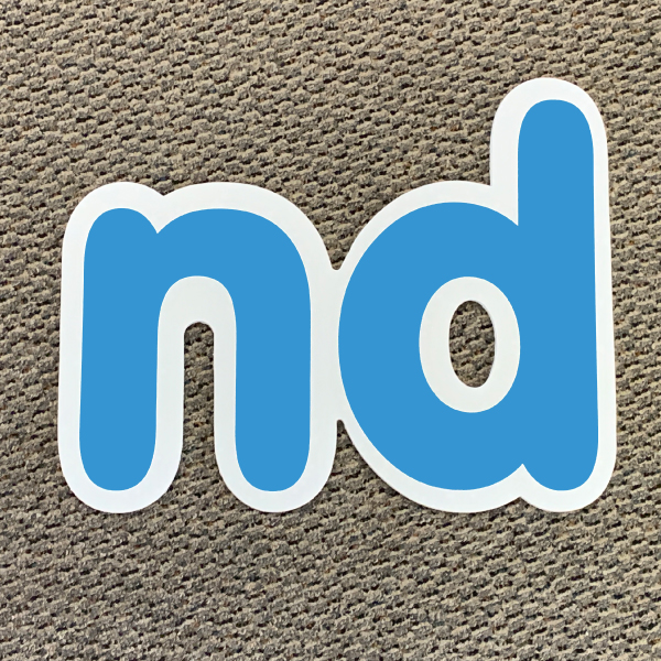 nd blue ordinal indicator letters yard greetings lawn signs coroplast corrugated plastic