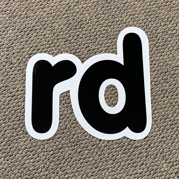 rd black ordinal indicator letters yard greetings lawn signs coroplast corrugated plastic