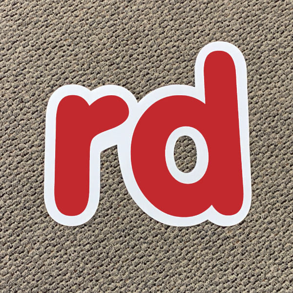 rd red ordinal indicator letters yard greetings lawn signs coroplast corrugated plastic