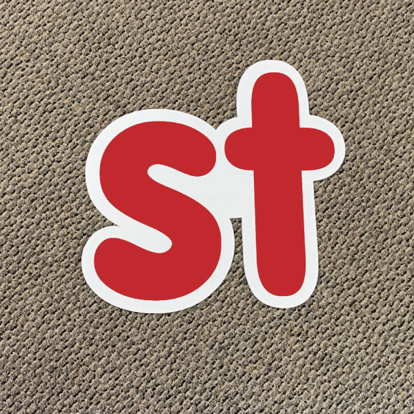 st red abbreviation letters yard greetings lawn signs coroplast corrugated plastic